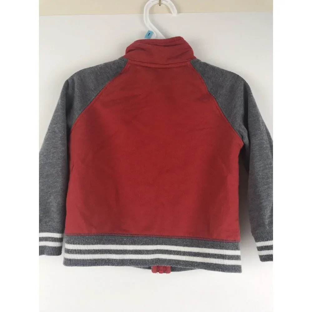 Carter's Boy Toddler Full Zip Jacket All‎ Star Champs 24 Mo Red Gray